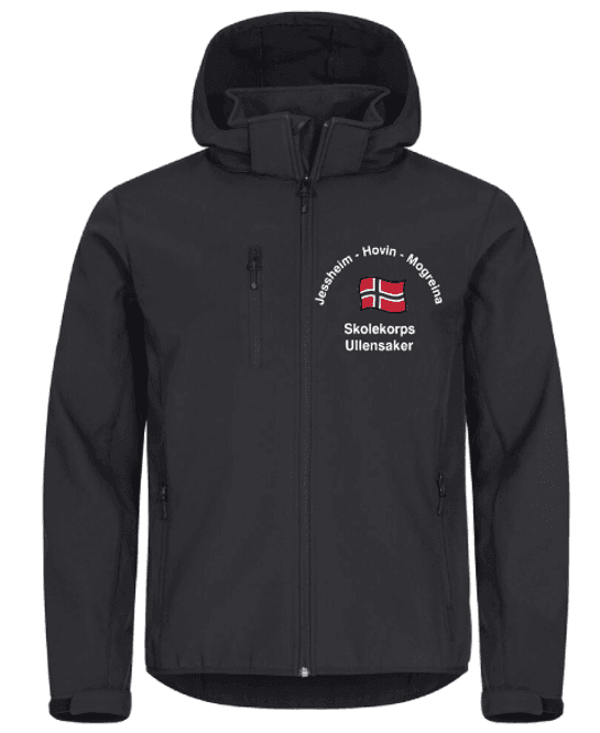 Hovedbilde Softshelljakke Herre Jessheim Hovin Mogreina Skolekorps 